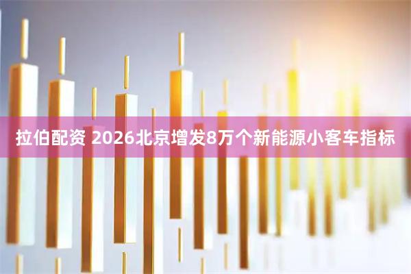 拉伯配资 2026北京增发8万个新能源小客车指标